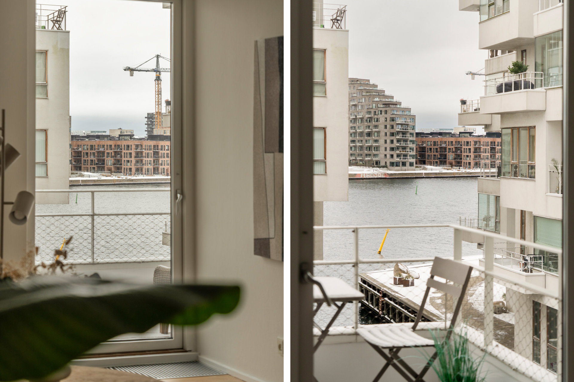 Veldisponeret 3-værelses lejlighed med to altaner og vandudsigt på Havneholmen