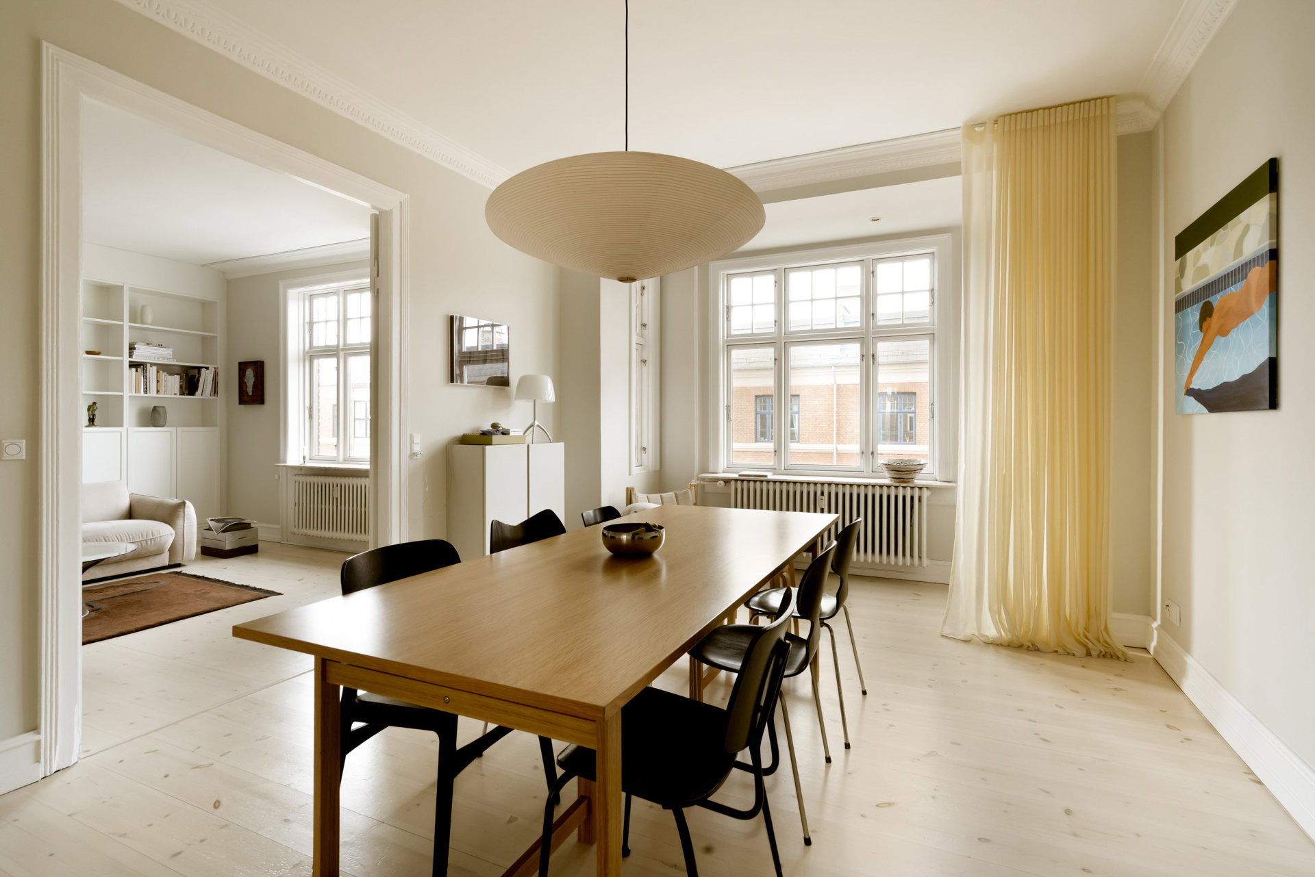 Stor altan og klassiske detaljer på Vesterbro