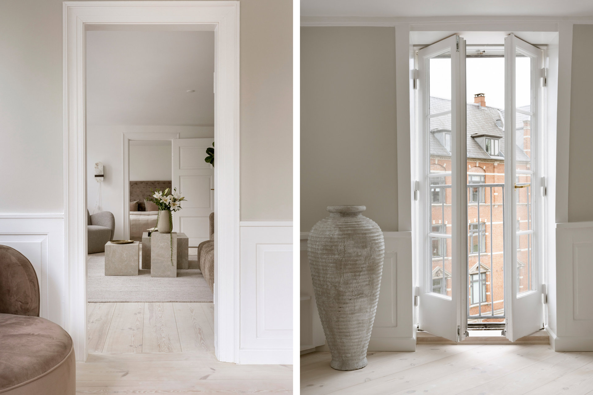 Fredet herskabslejlighed fra 1796 med ikonisk udsigt, kompromisløs renovering og privat beliggenhed øverst i Indre By!